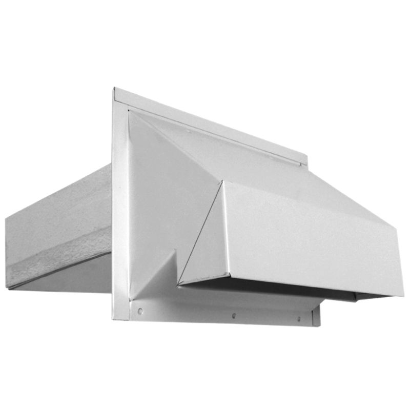 Imperial VT0515 Exhaust Hood, Heavy-Duty, Galvanized Steel, White, For: 3-1/4 x 10 in Ducts White