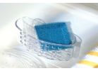 iDesign Sinkworks Suction Scrubber &amp; Sponge Holder Clear