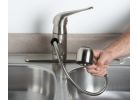 Home Impressions Pull-Out Kitchen Faucet With Soft Rubber Nubs Transitional