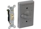 Bell Weatherproof Outdoor Switch Cover Gray, 15A