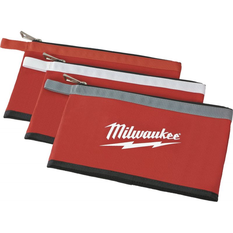 Milwaukee Multipurpose Zippered Tool Pouch Red