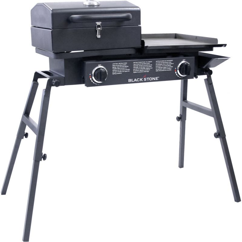 Blackstone Tailgater Gas Griddle With Grill Box Black