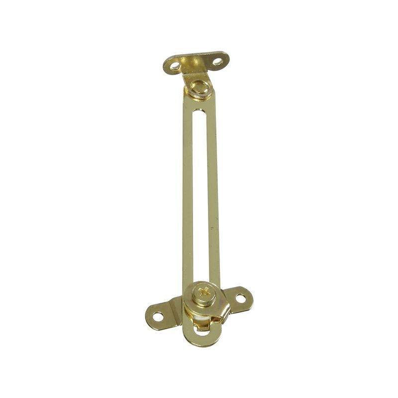 National Hardware N208-637 Friction Lid Support, Steel, Brass, 6 in L