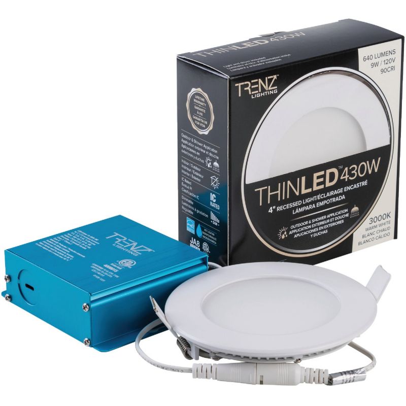 Liteline Trenz ThinLED 3000K Recessed Light Kit White
