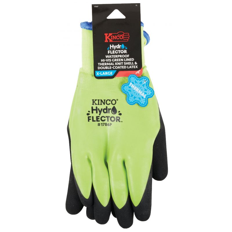 Kinco HydroFlector Men&#039;s Waterproof Winter Work Glove XL, Green