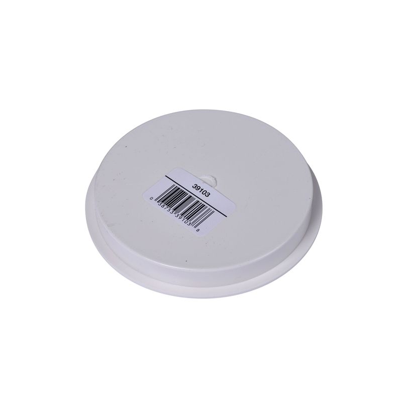 Oatey Knock-Out 39103 Test Cap with Barcode, 4 in Connection, ABS, White White