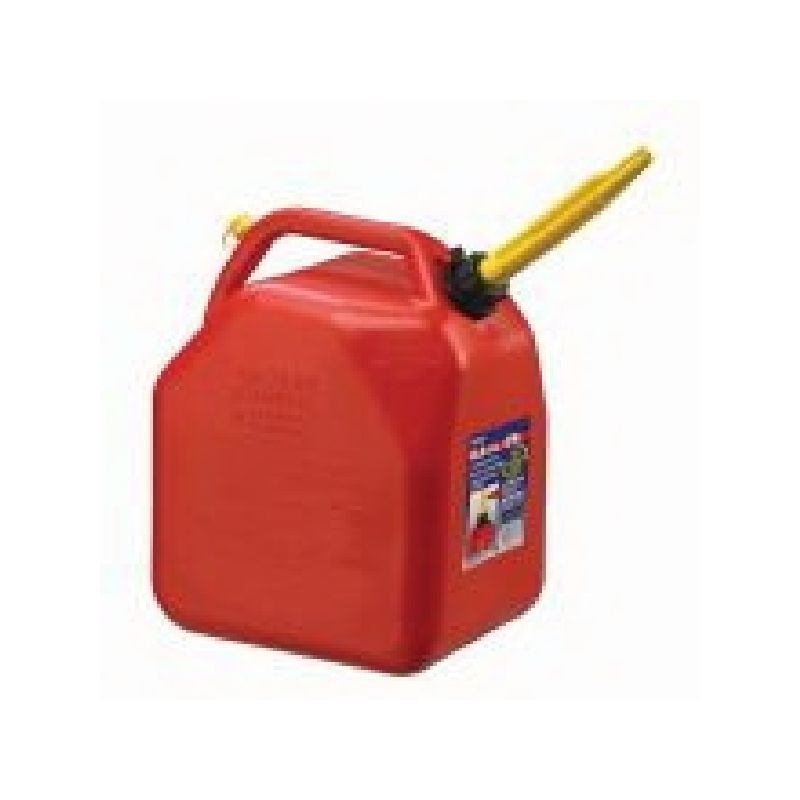 Scepter 07539 Jerry Gas Can, 25 L Capacity, Polyethylene, Red 25 L, Red