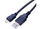 Blue Jet Micro USB-B to Type-A USB Charging &amp; Sync Cable Black