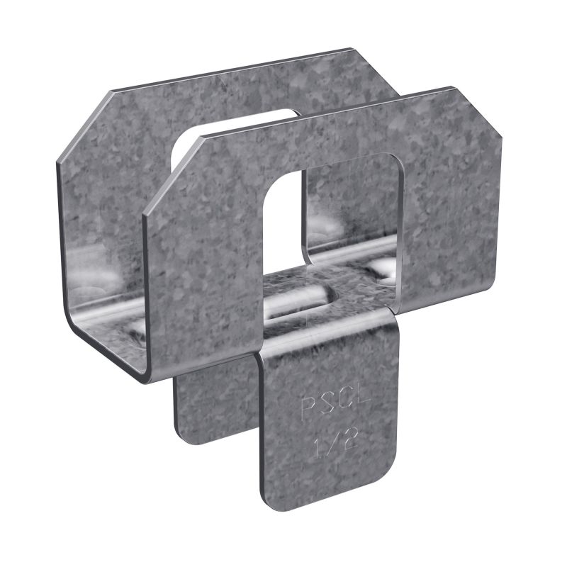 Simpson Strong-Tie PSCA 1/2 Panel Sheathing Clip, 20 ga Thick Material, Steel, Zinc Galvanized