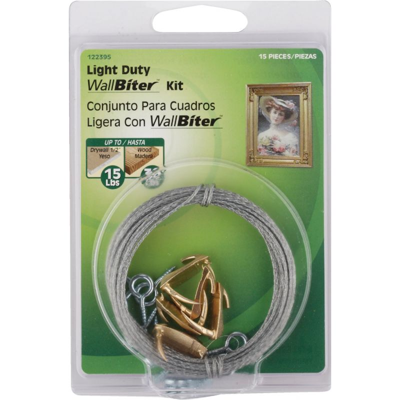 Hillman Anchor Wire Wallbiter Picture Hanging Kit 15 Lb