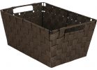 Home Impressions Woven Storage Basket With Handles Brown