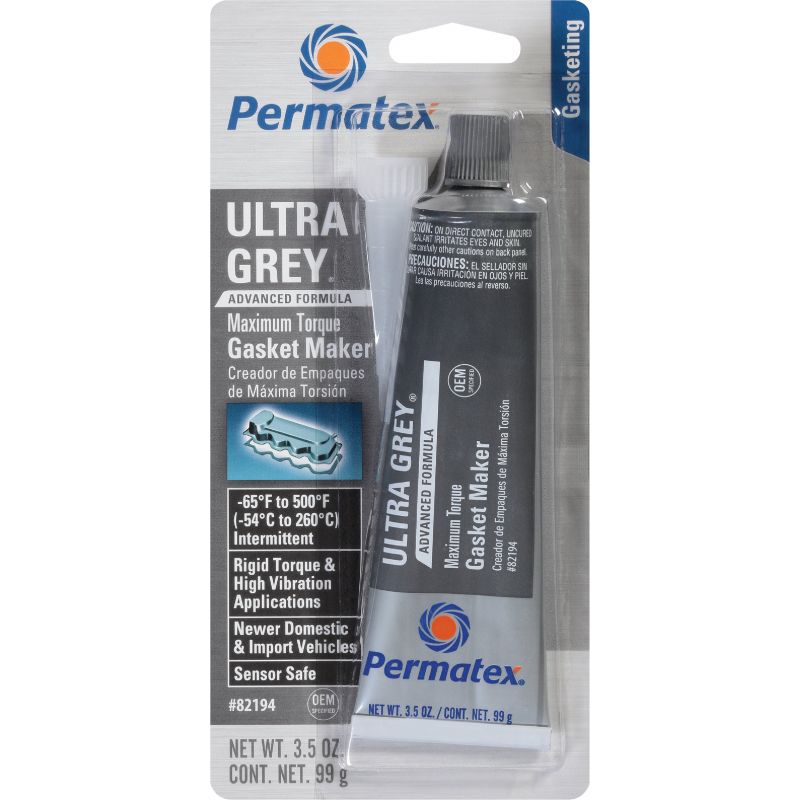 Permatex Ultra Grey Silicone Gasket Maker 3.5 Oz., Gray