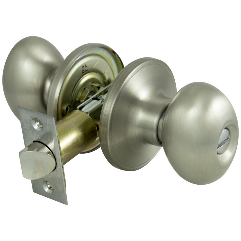 ProSource Privacy Lockset, Tubular Design, Brass