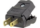 Leviton Hinged Cord Plug Black, 15A