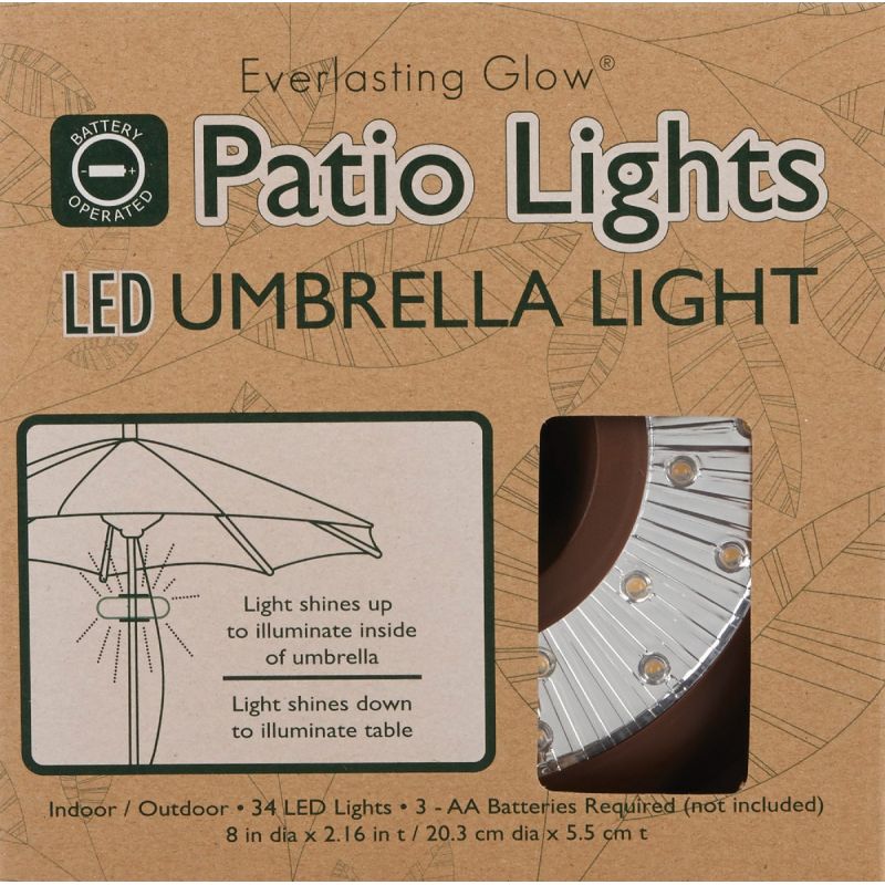 Everlasting Glow Battery LED Patio Umbrella Light