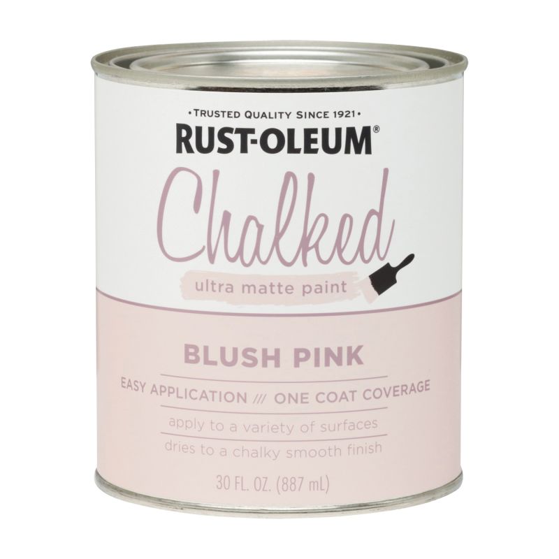Rust-Oleum 285142 Chalk Paint, Ultra Matte, Blush Pink, 30 oz Blush Pink
