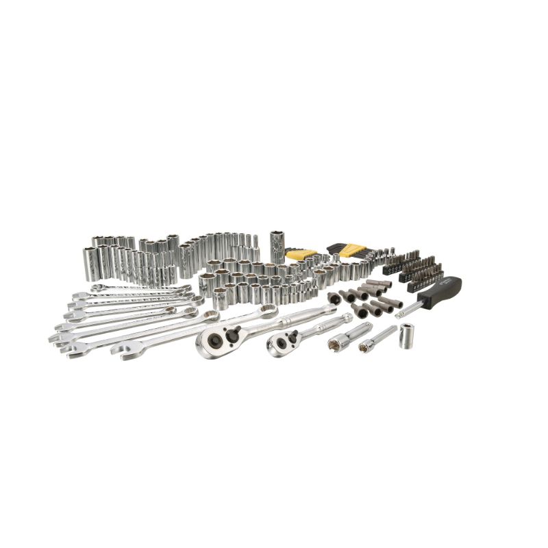 Stanley COLORmaxx Series STMT71653 Mechanics Tool Set, 145-Piece, Chrome Vanadium Steel, Chrome, Silver Silver