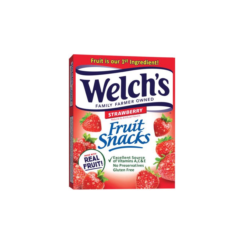 Welch&#039;s PIM05096 Fruit Snack, Strawberry Flavor, 5 oz