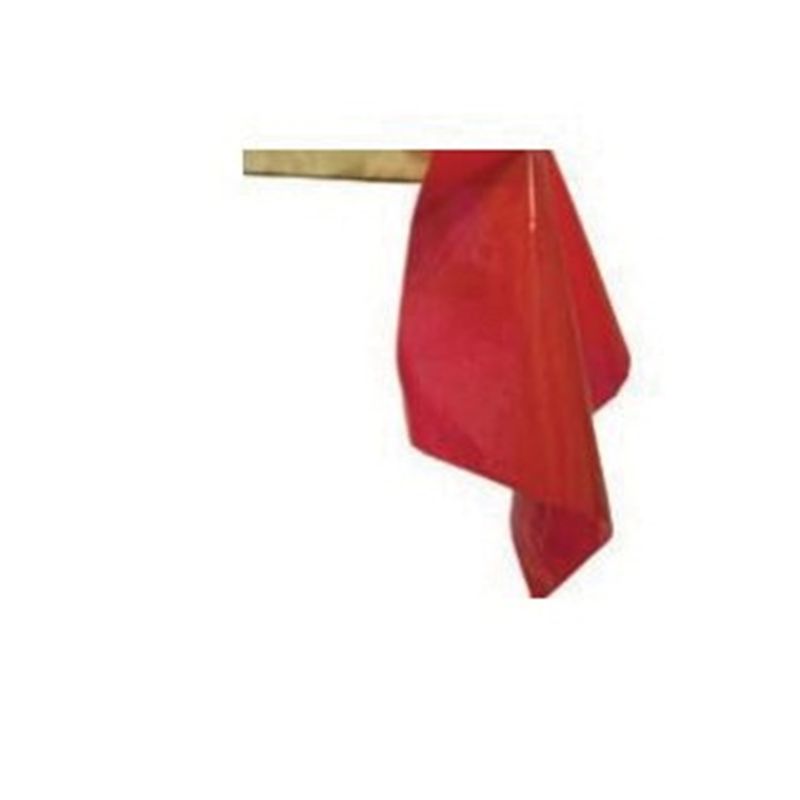 CH Hanson 10490 Lumber Warning Flag, 12 in L, 12 in W, Red, PVC Red