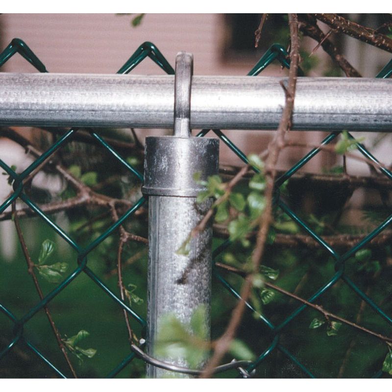 Acculink CVG2160 Chain-Link Fence, 11 ga Mesh Wire, 60 in x 50 ft Mesh, Metal/Vinyl Mesh, Green Green