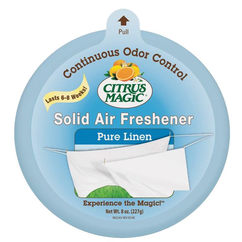 Citrus Magic 616472871 Air Freshener, 8 oz, Pure Linen, 350 sq-ft Coverage Area (Pack of 6)