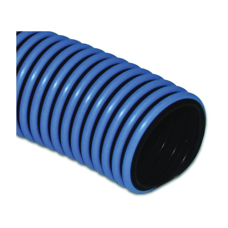 UDP T32005002/RPSR Pool Vacuum Hose, 1-1/2 in ID, 50 ft L, Polyethylene, Black/Blue Black/Blue