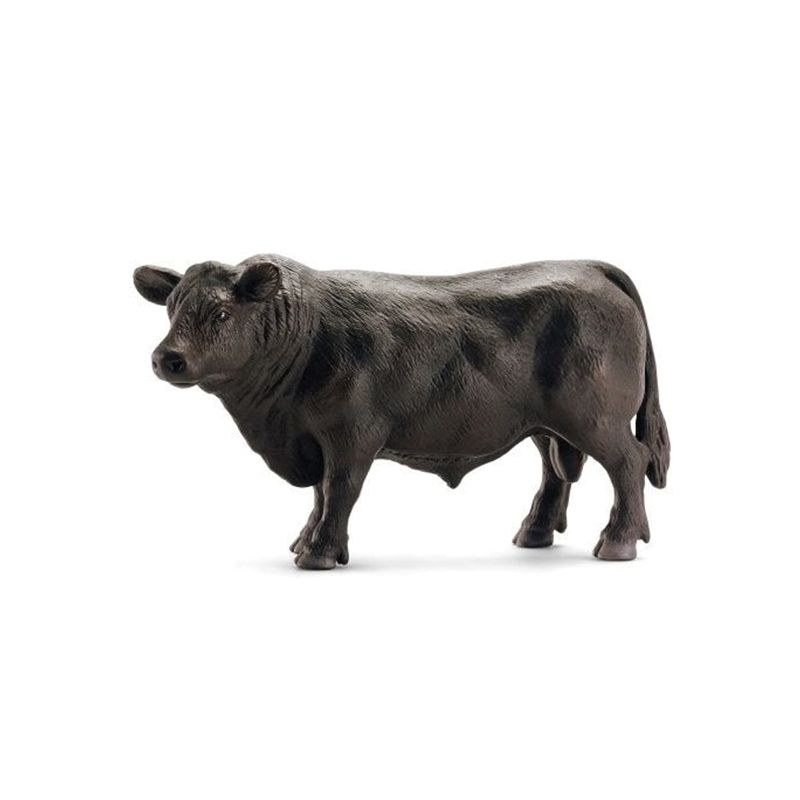 Schleich-S 13766 Figurine, 3 to 8 years, Angus Bull, Plastic