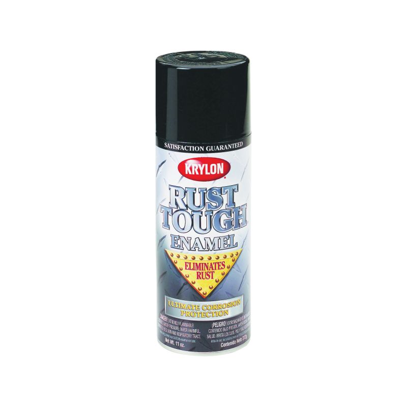 Krylon Rust Tough K09200007 Rust Preventative Spray Paint, Gloss, White, 12 oz, Can White
