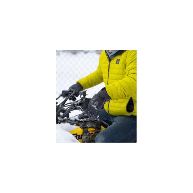 Mechanix Wear ColdWork WindShell Series CWKWS-58-010 Winter Gloves, Men&#039;s, L, 13-5/32 in L, Saddle Thumb, Fleece L, Black/Gray