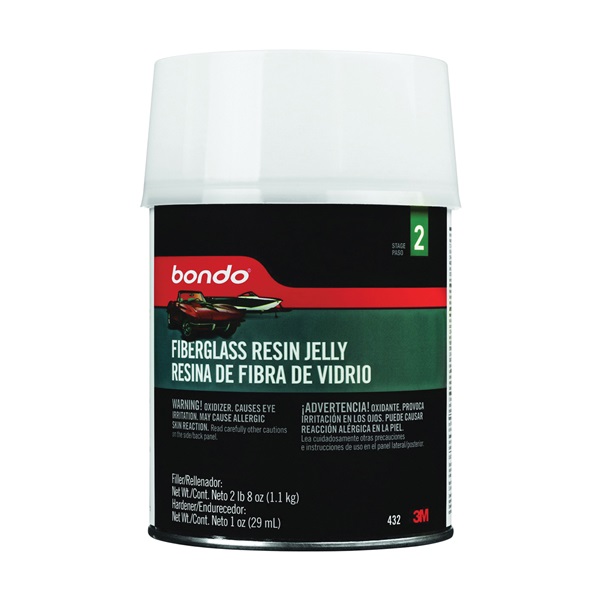 Buy Bondo 90451 Reinforced Filler, 0.7 pt Can, Putty, Pungent Metallic