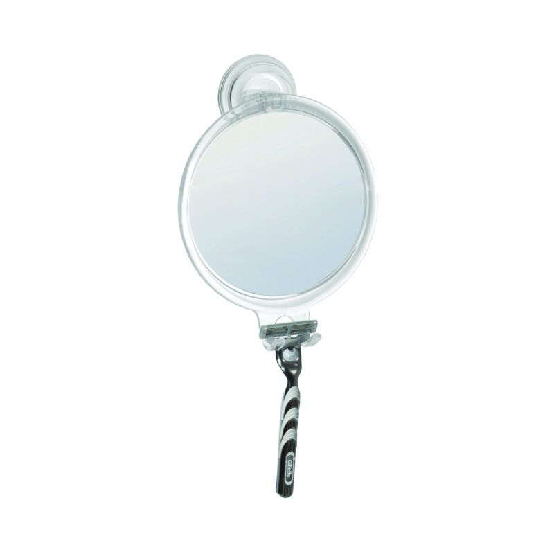 iDESIGN 52120 Fog-Free Mirror, Round, Suction Mounting (Pack of 4)