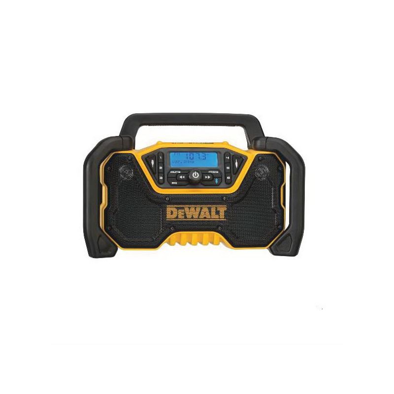 DeWALT DCR028B Jobsite Radio, Tool Only, Bluetooth, 10.6 hr Battery Life, 1000 ft Connectivity Range