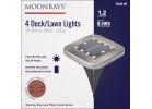 Moonrays Solar Deck/Lawn Light Black