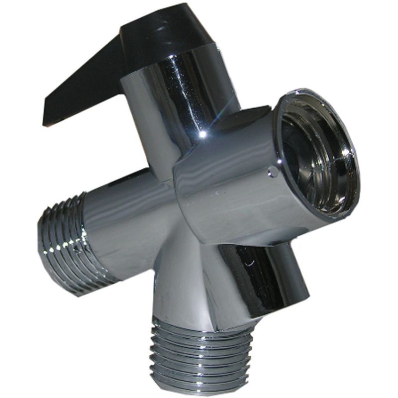 Lasco Turn Lever Dual-Flow Shower Diverter 1/2 In. FIP X 1/2 In. MIP