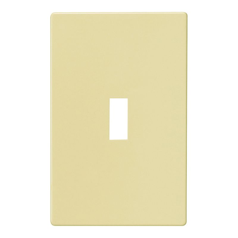 Eaton Wiring Devices PJS1V Wallplate, 4-7/8 in L, 3.12 in W, 1 -Gang, Polycarbonate, Ivory, High-Gloss Ivory
