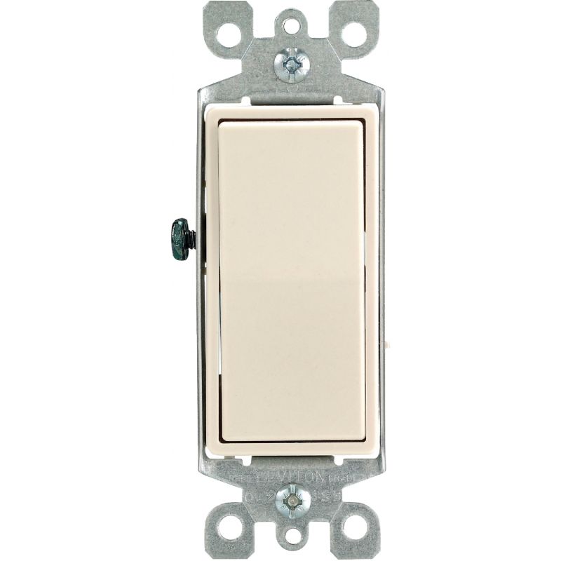 Leviton Grounded 4-Way Switch Light Almond, 15