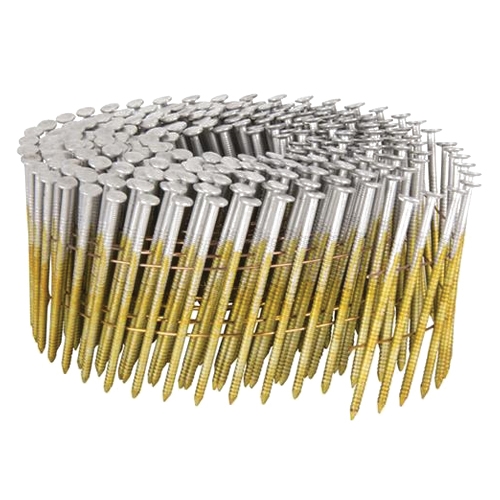 15° Round Head Wire Coil Nails – Bright - Magnum | Mid-Continent