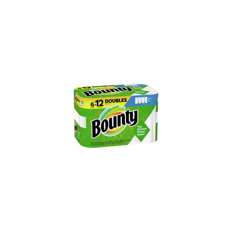 Bounty 66557 Paper Towel, 11 in L, 2-Ply White