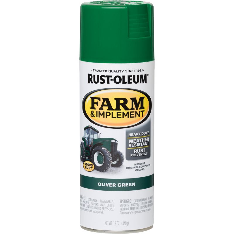Rust-Oleum Farm &amp; Implement Spray Paint Oliver Green, 12 Oz.