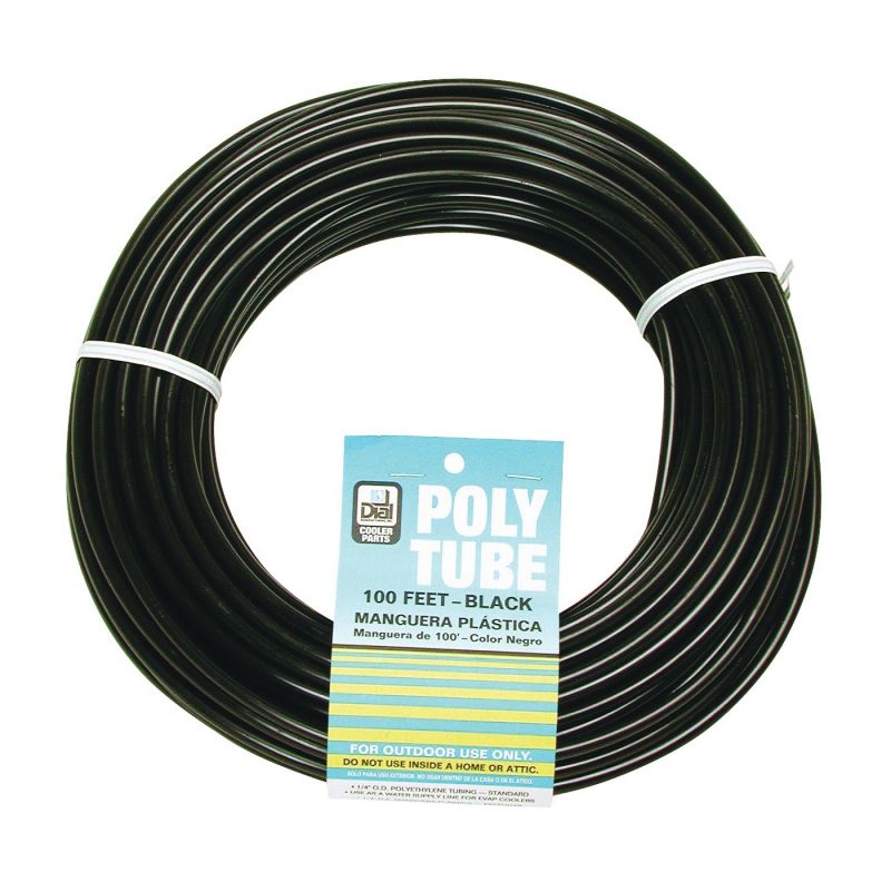 Dial 4321 Cooler Tubing, Polyethylene, Black, For: Evaporative Cooler Purge Systems Black