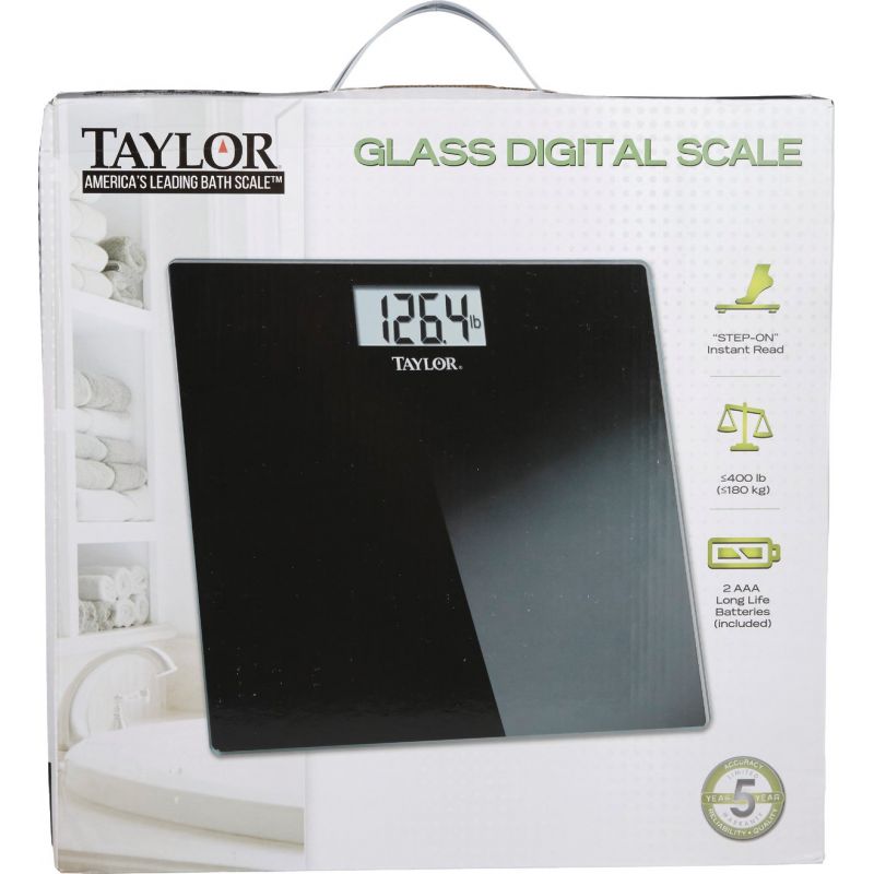Taylor 550-lb Digital Silver Bathroom Scale in the Bathroom Scales