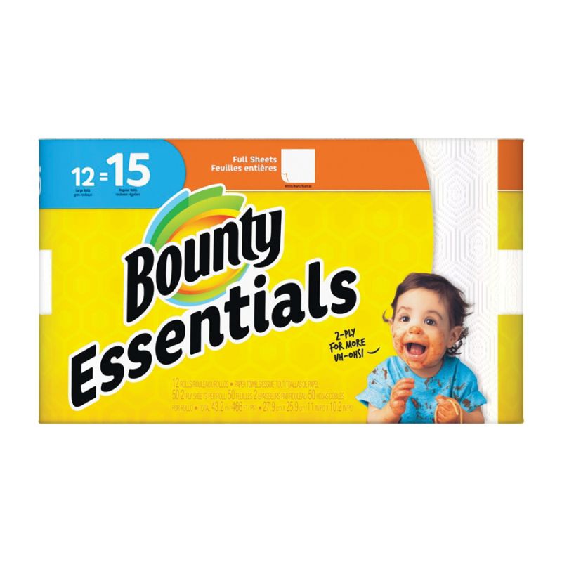 Bounty 77080 Full Sheet Paper Towel White (Pack of 2)