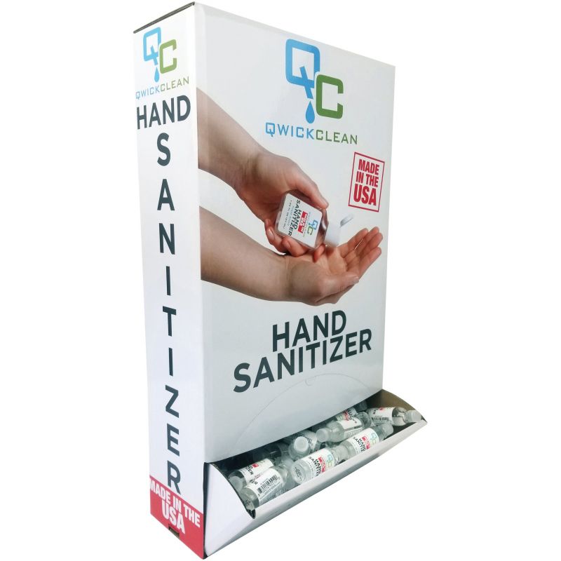 Qwick Clean Hand Sanitizer Sidekick Display 14 In. W. X 24 In. H. X 5 In. D.