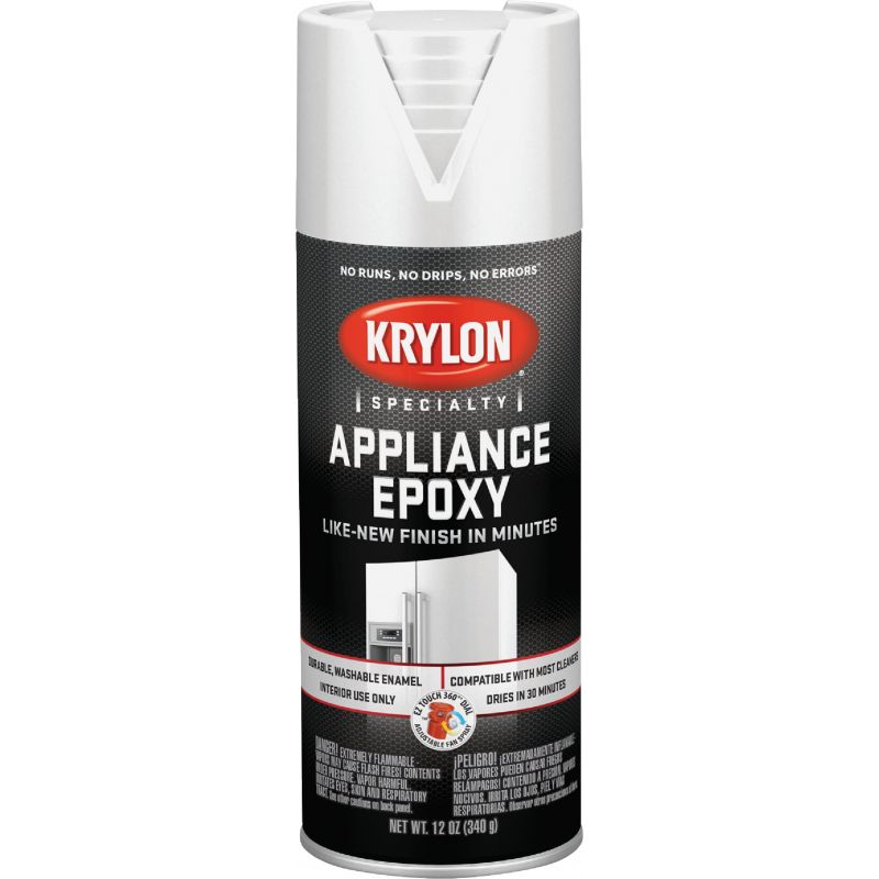 Krylon Appliance Epoxy Spray Paint White, 12 Oz.