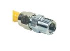 BrassCraft ProCoat Series CSSD54-12 Gas Connector, 1/2 x 1/2 in, Stainless Steel, 12 in L