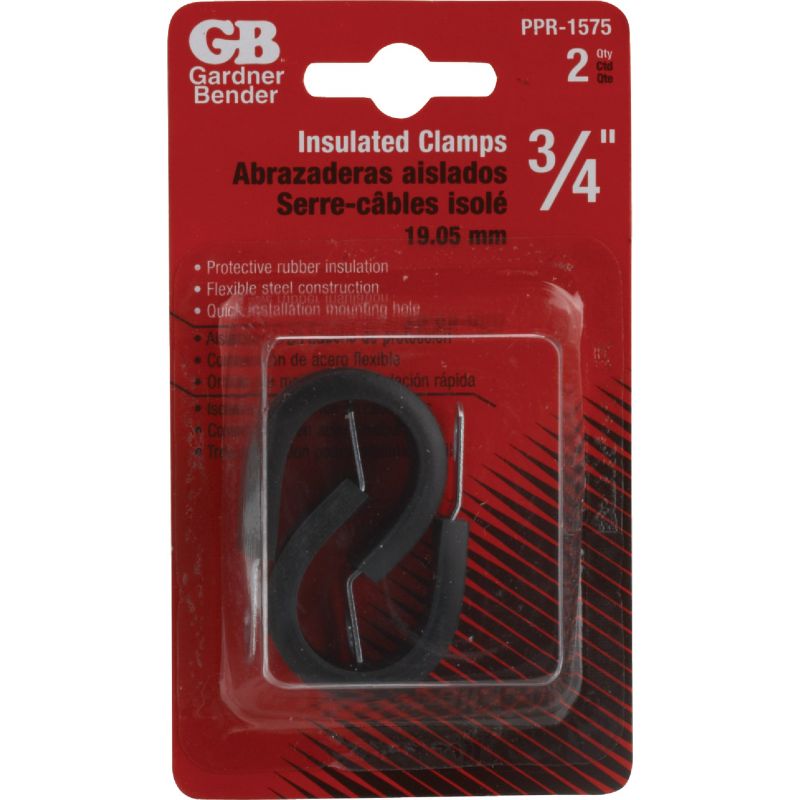 Gardner Bender Cushion Cable Clamp 3/4 In., Black