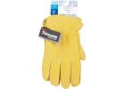 West Chester Grain Deerskin Leather Winter Glove M, Yellow