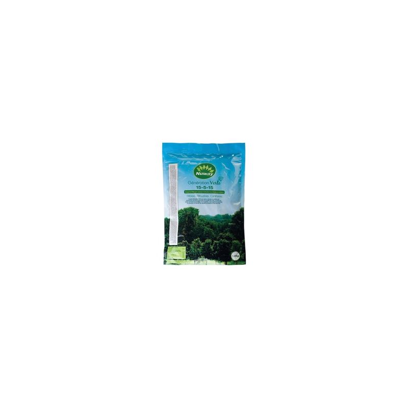 Nuway E00072 Fertilizer, 1.8 kg, Granular, 15-5-15 N-P-K Ratio
