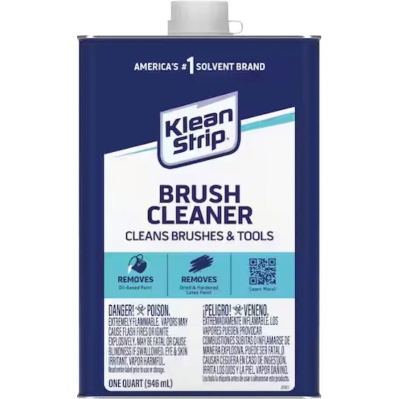 Klean Strip QBC12C Brush Cleaner, Liquid, 1 qt, Can