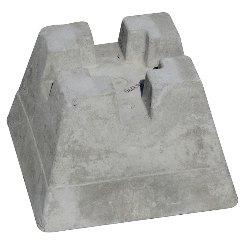 Natural Concrete HBLK Deck Pier Block, 290 mm L, 190 mm W, 8-1/2 in H, Concrete (Pack of 80)